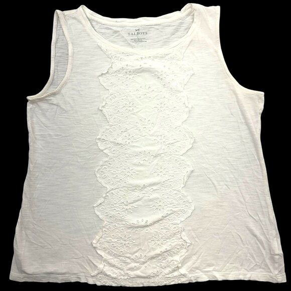 Talbots White Tank Top - Picture 1 of 7